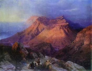 Ivan Aivazovsky Mountain Village Gunib in Daghestan. France oil painting art